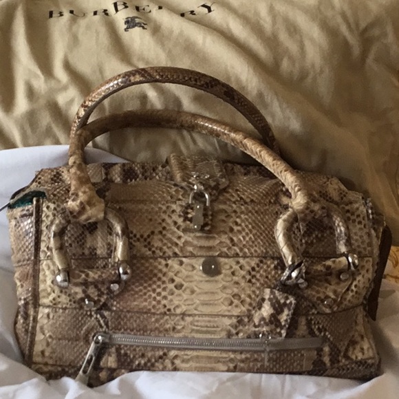 Burberry phyton  bag - Picture 1 of 6
